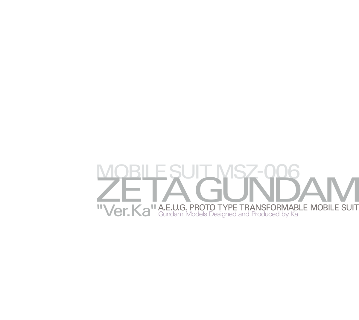 MG 1/100 Z高达 Ver.Ka