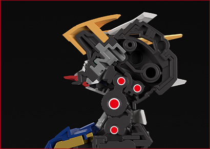 头部使用了4轴可动扩大可动范围